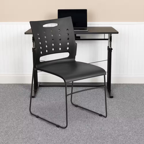 Plastic stackable chair - chair, in