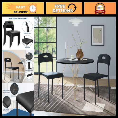 Stackable dining chairs - stackable, set