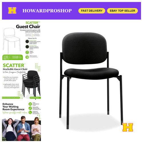 Armless fabric guest chair for - fabric,